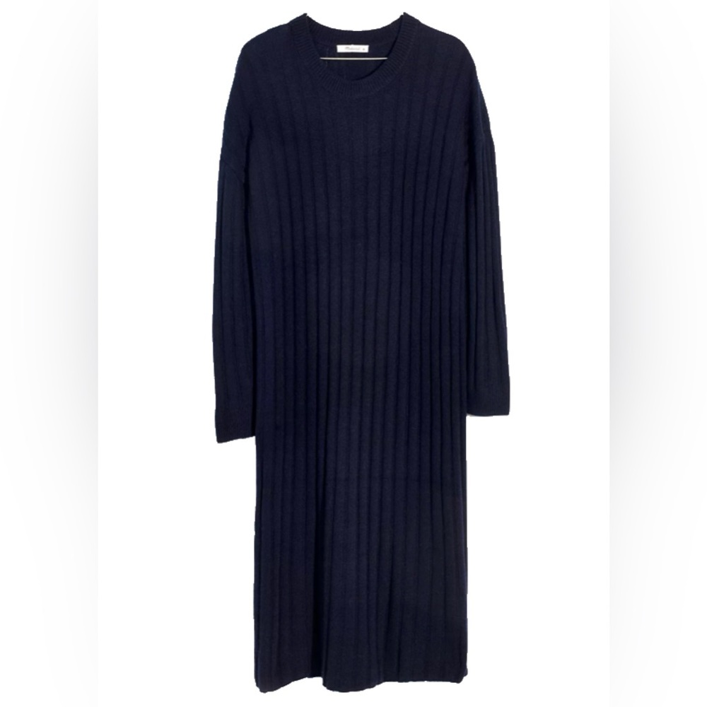 Madewell Resourced Ribbed Midi Sweater Dress